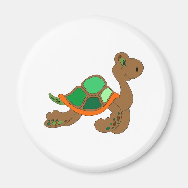 Imã tartaruga verde-escura (Frente)