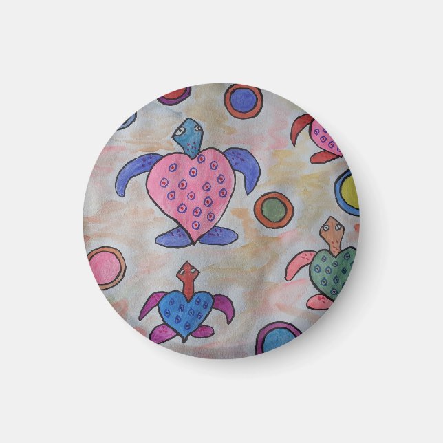 Imã Tartarugas e Círculos (Frente)