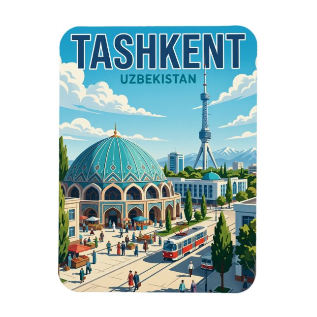 Ímã Tashkent Uzbequistão (Vertical)