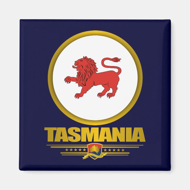 Imã Tasmânia Emblem Magnets (Frente)
