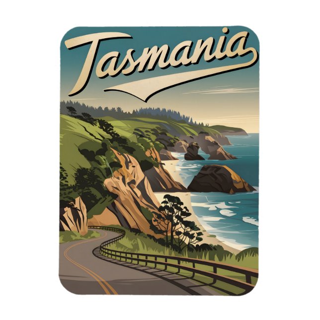 Ímã Tasmania Vintage (Vertical)