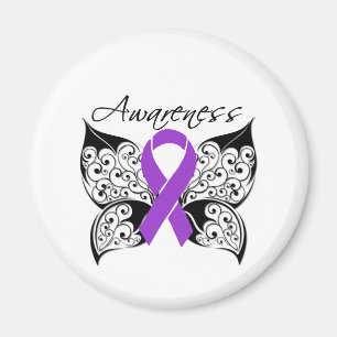 Imã Tattoo Butterfly Awareness - Alzheimer's Disease