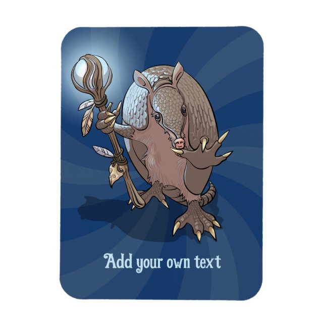 Ímã Tatu Excêntrico Adicione Seu Texto Personagem de F (Vertical)