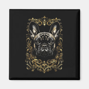 Imã Tatuagem Art French Buldog Barroco French Buldog _