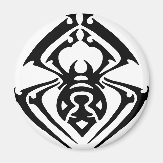 Imã Tatuagem de aranha tribal (Frente)