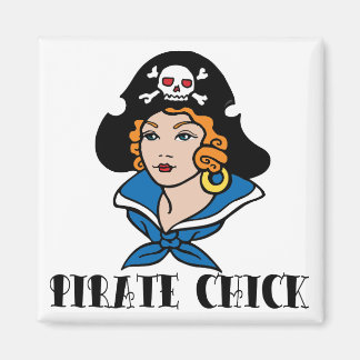 Imã Tatuagem de Pintinho Pirata