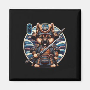 Imã Tatuagem do cão Samurai japonês, German shepherd K