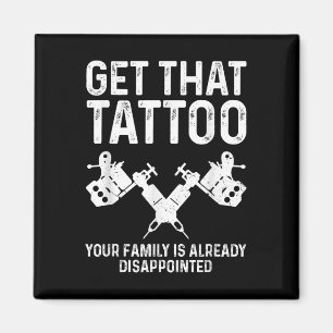 Imã Tatuagem Engraçada Arte Para Homens Mulheres Tatua