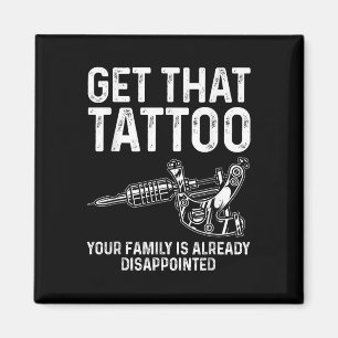 Imã Tatuagem Engraçada Arte Para Homens Mulheres Tatua