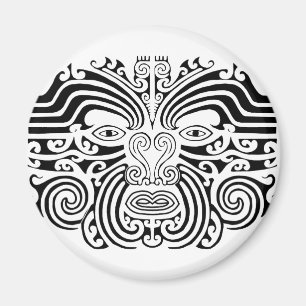 Imã Tatuagem maori - preto e branco