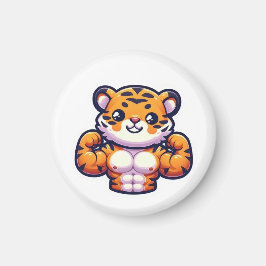 Imã Tatuagem Temporária de Tigre Forte