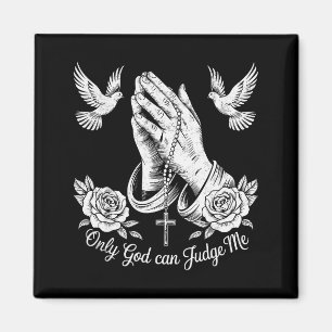 Imã Tatuagens Cristãs Só Deus Pode Me Julgar Oração Mã