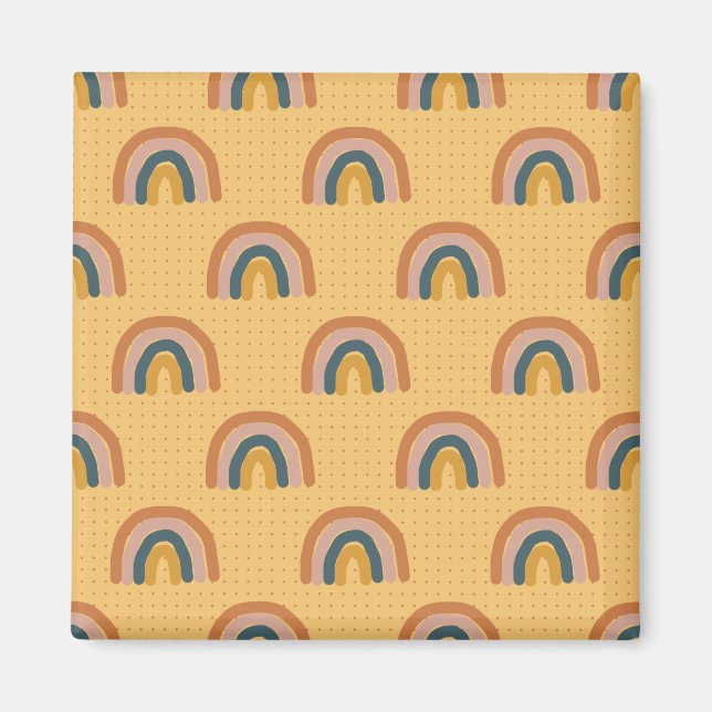 Imã Tatuagens de Flor Simples (Frente)