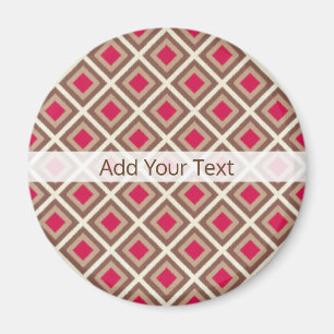 Imã Taupe, Leve Taupe, Diamantes de Ikat Rosa Quente S