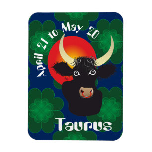 Ímã Taurus abril 21 to May 20 Premium Flexi íman