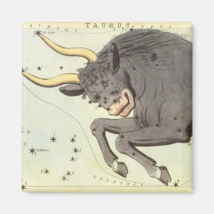 Imã Taurus Bull, Espelho da Constelação de Vintage Ura