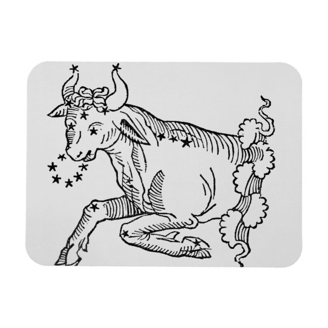Ímã Taurus (o Touro), uma ilustração do "Poético" (Horizontal)