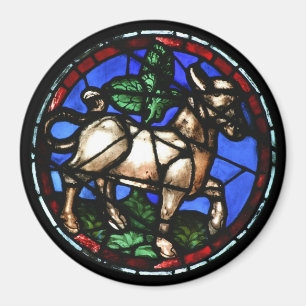 Imã Taurus Zodiac StainGlass Notre-Dame de Paris M1