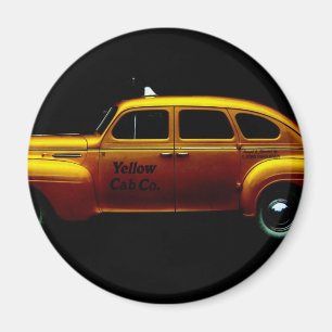 Imã Táxi amarelo grande