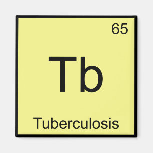 Imã Tb - Tuberculose Símbolo de Elemento Químico Eng