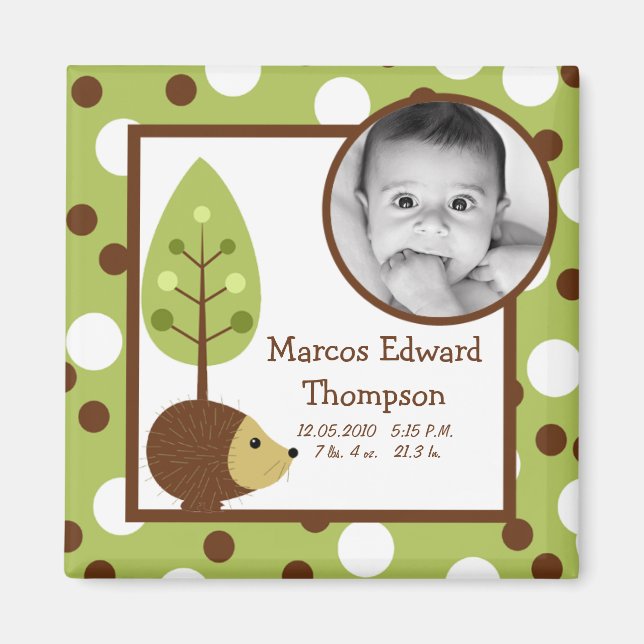 Imã {TBA} 2"x2" Amigos de Wooland Anunciando (Frente)