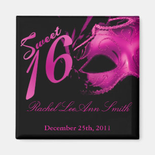 Imã {TBA} 2"x2" Sweet 16 Hot Party Favor Magnet
