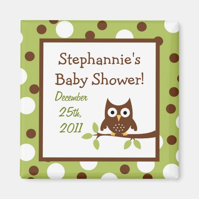 Imã {TBA} 2"x2" Woodland Friends Party Favor Magnet (Frente)