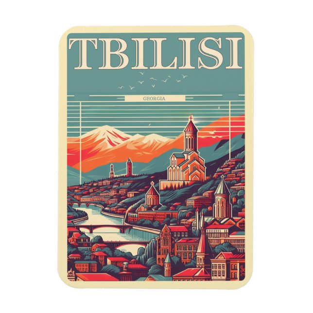 Ímã Tbilisi Capital da Geórgia, Lembranças retro (Vertical)