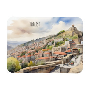 Ímã Tbilisi watercolor art