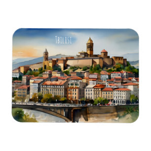 Ímã Tbilisi watercolor art