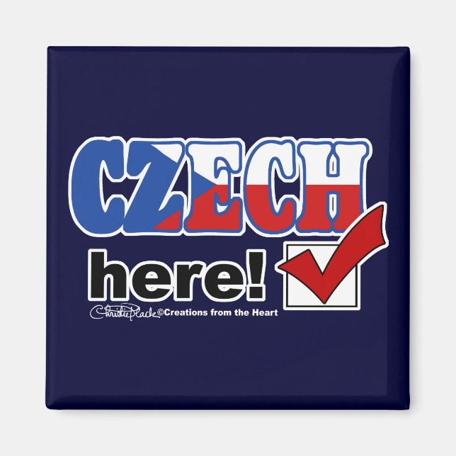 Imã Tcheco Aqui (Escuro) (Frente)