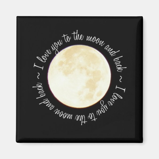Imã Te Amo à Lua (Frente)