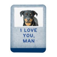 Te Amo Cara, Foto Personalizada De Cachorro Azul C