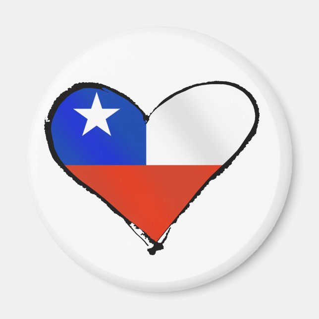 Imã Te Amo Chile, amor e orgulho chileno (Frente)