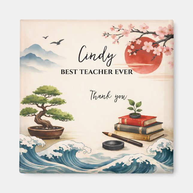 Imã Teacher Thank You Gift | End of School Year (Frente)