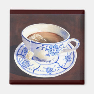 Imã Teacup com saquinho de chá