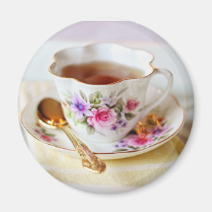 Imã Teacup e Magneta Dourada do Teaspoon