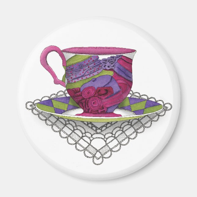 Imã Teacup Hats Magnet (Frente)