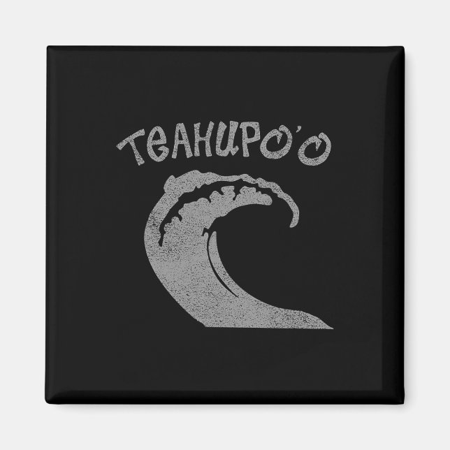 Imã Teahupoo Surf Surfing Vintage  (Frente)