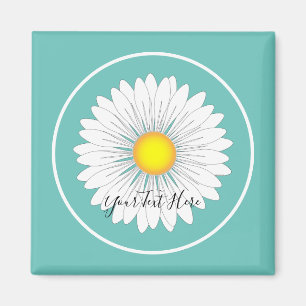 Imã Teal Bonito Little Daisy