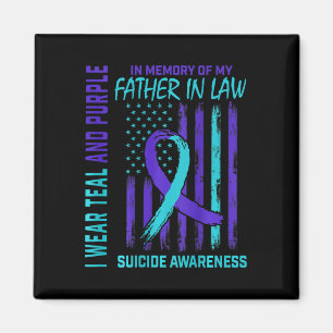 Imã Teal Purple Sensibence Flag Pai Na Lei C