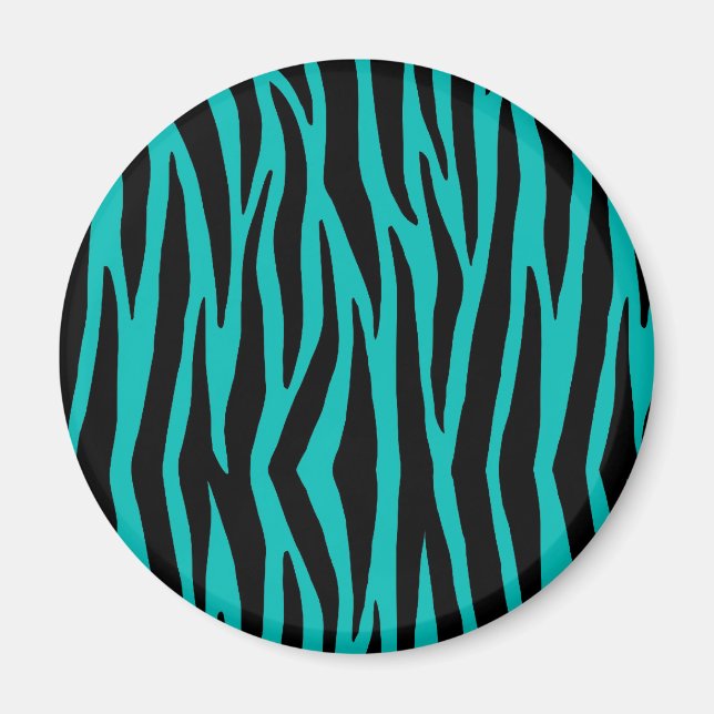 Imã Teal Zebra (Frente)