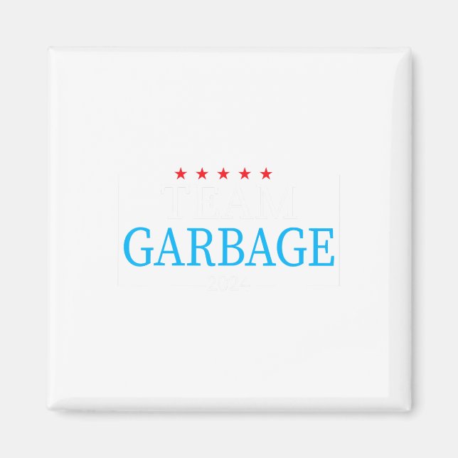 Imã Team Garbage 2024 Trump Us Election (Frente)