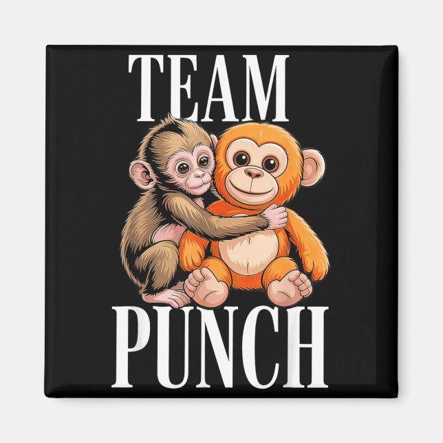 Imã Team Punch - Bebe Macaco Fofo (Frente)