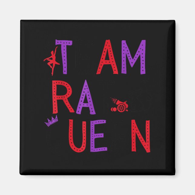 Imã Team Rat Queen Nutcracker Ballet Christmas Womens  (Frente)