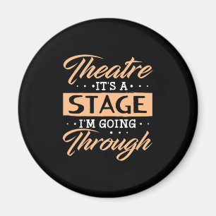 Imã Teatro É Um Ator Palco Que Está Passando