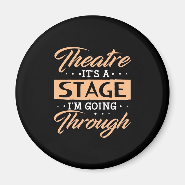 Imã Teatro É Um Ator Palco Que Está Passando (Frente)