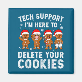 Imã Tech Suprt Christmas Cookies Women Men Funny Chris