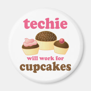 Imã Techie Cupcake Bonito