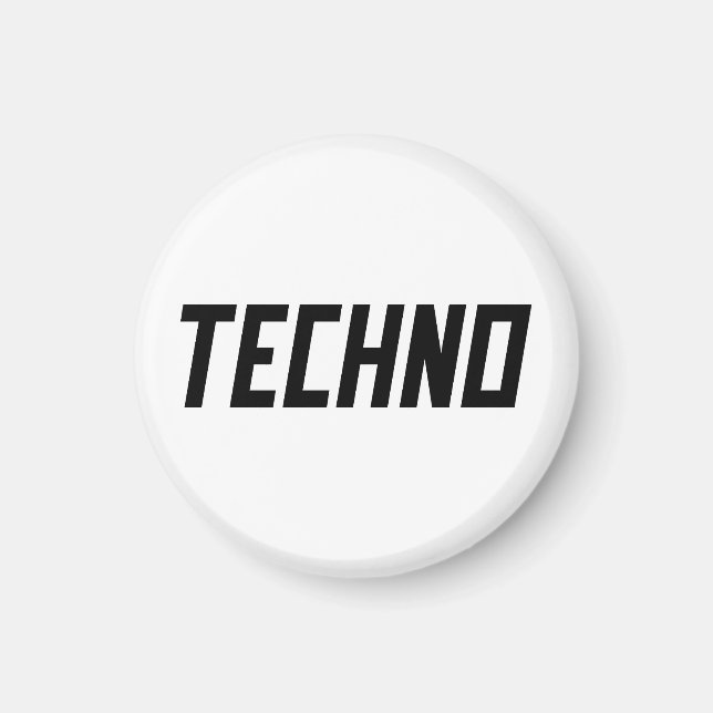 Imã TECHNO Music (Frente)
